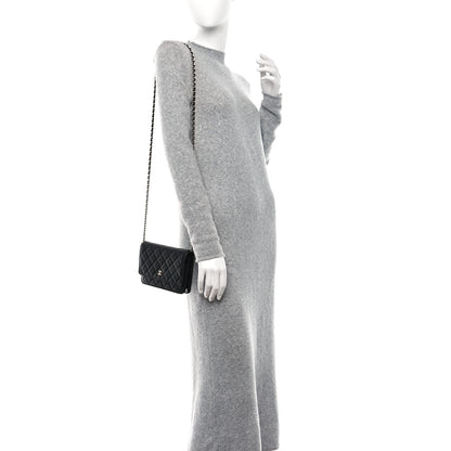 Chanel Caviar Quilted Wallet On Chain WOC Black 2 of 12