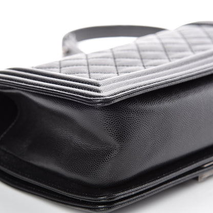 Chanel Caviar Quilted Medium Boy Flap Black 11 of 12