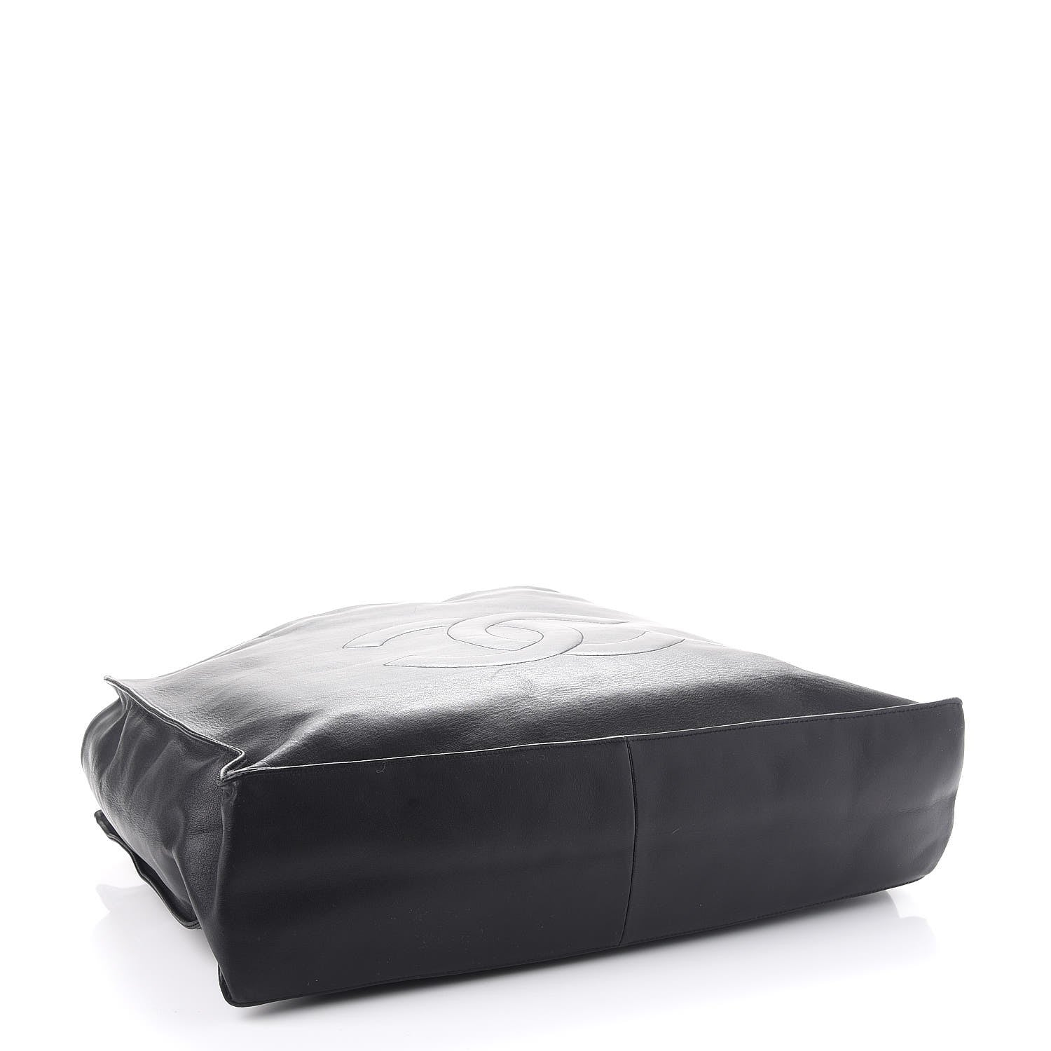 Chanel Lambskin CC Tote Black 4 of 11