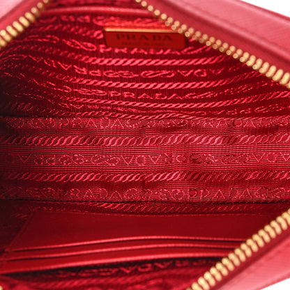 Prada Saffiano Lux Small Camera Crossbody Bag Fuoco 5 of 8