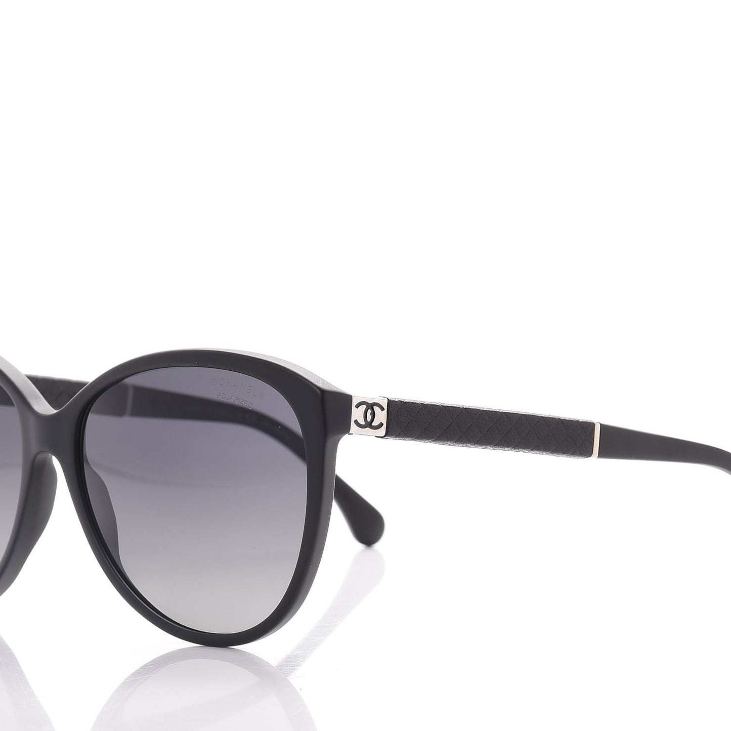 Quilted CC Sunglasses 5225-Q Black