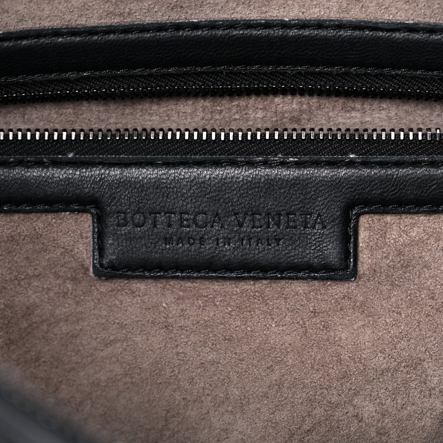 Nappa Intrecciato Montaigne Rings Satchel Black
