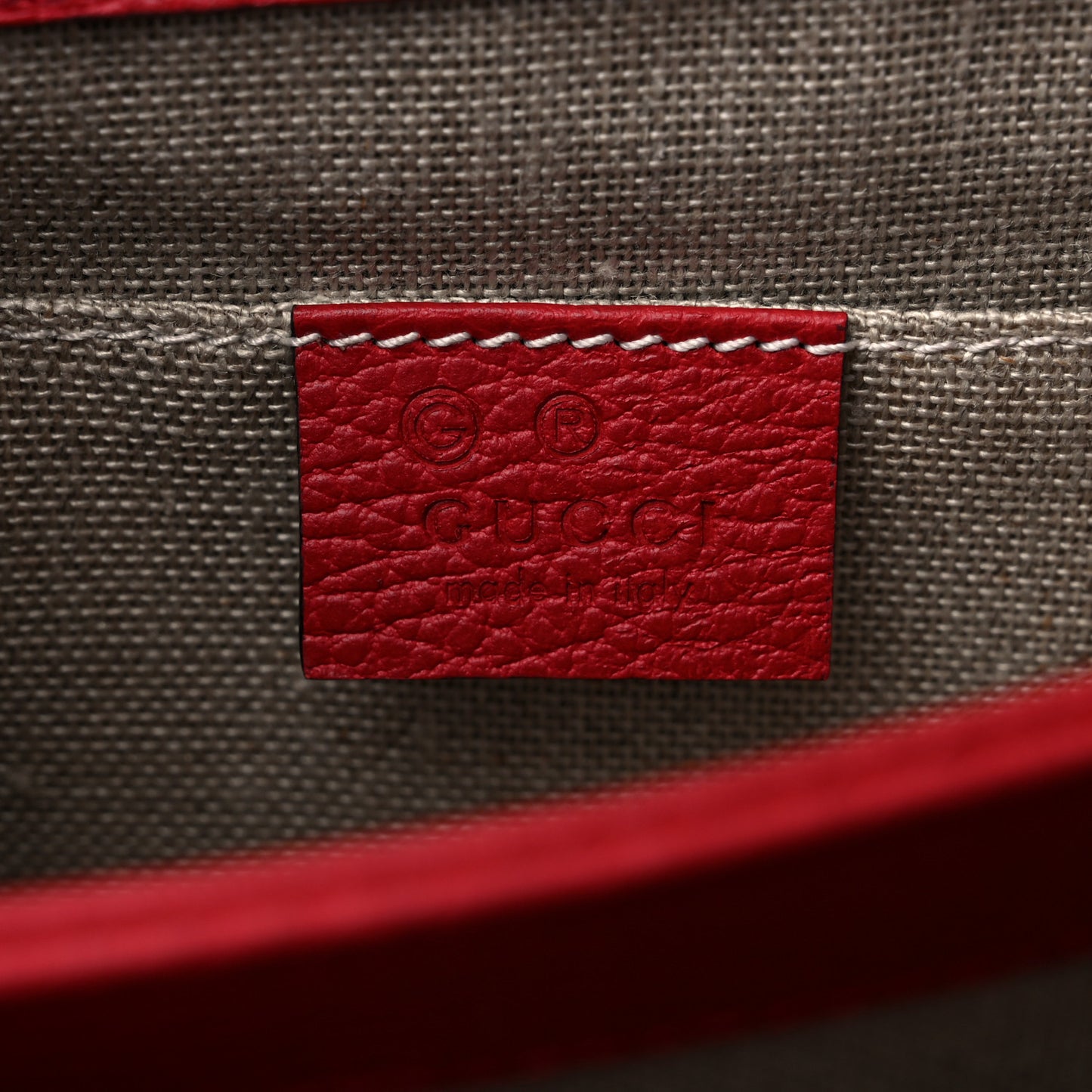 Dollar Calfskin Small Interlocking G Shoulder Bag Red