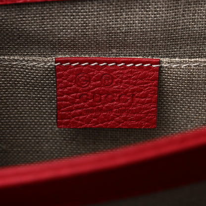 Gucci Dollar Calfskin Small Interlocking G Shoulder Bag Red 6 of 13