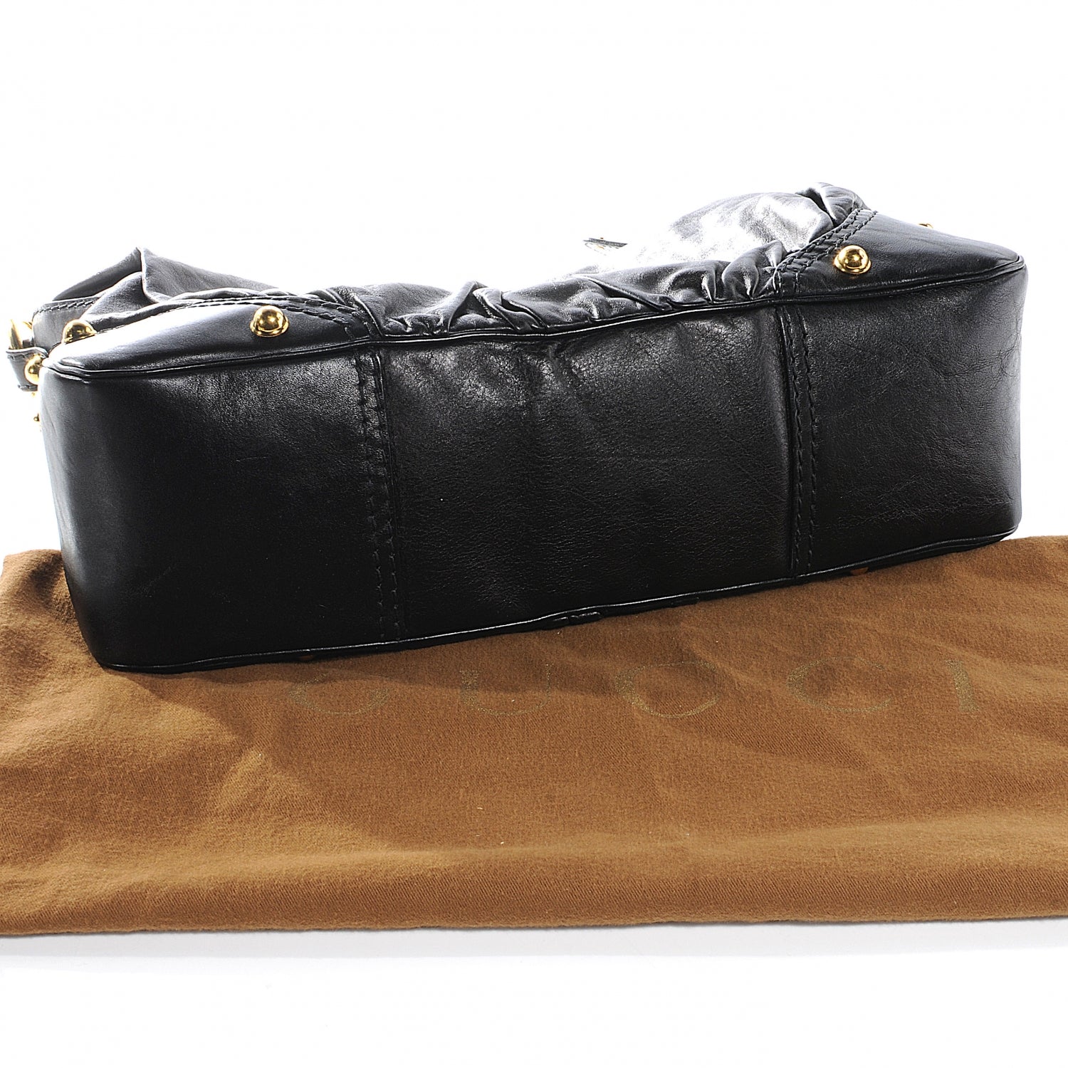 Gucci Leather Medium Jockey Hobo Black 9 of 9