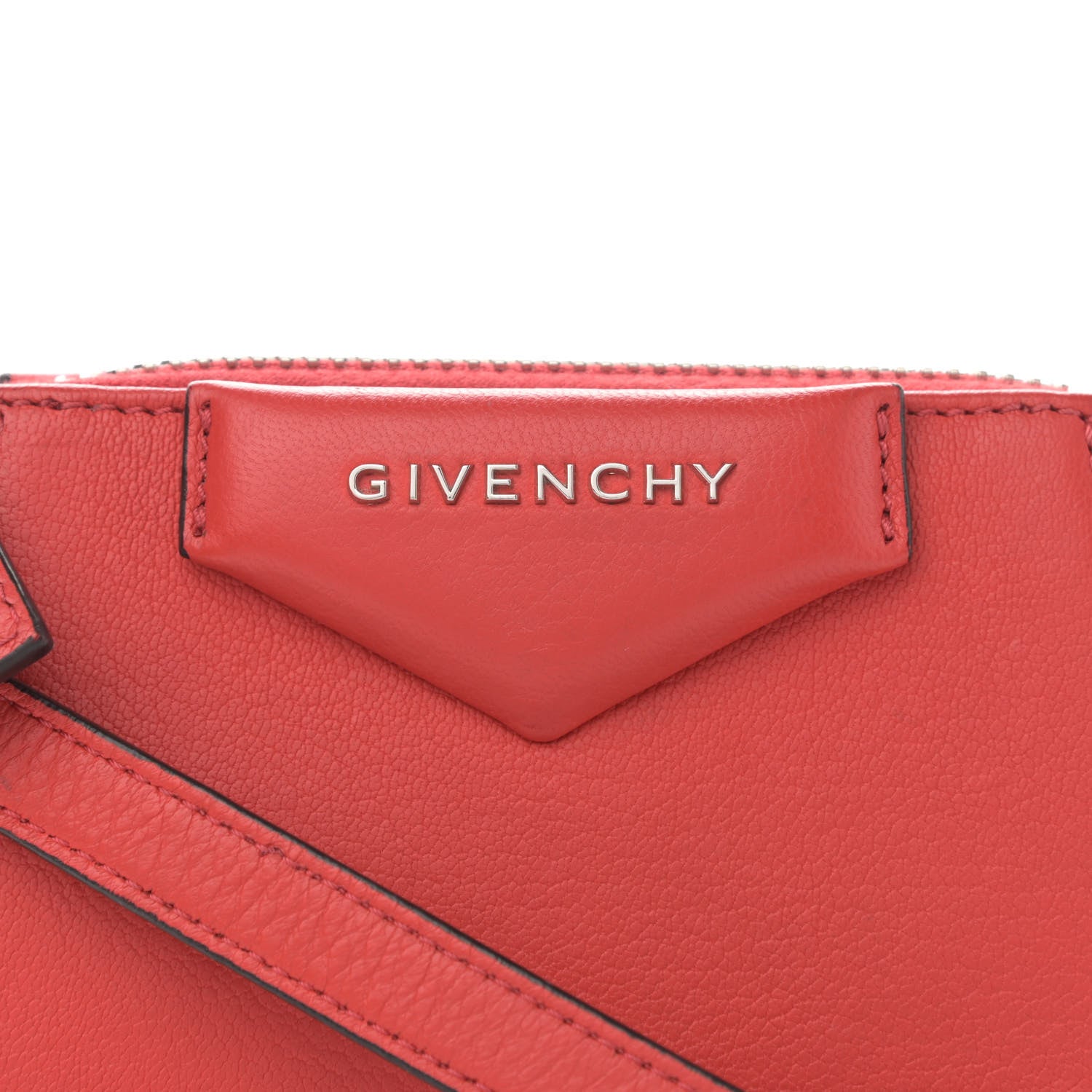 Givenchy Sugar Goatskin Nano Antigona Light Red 8 of 12