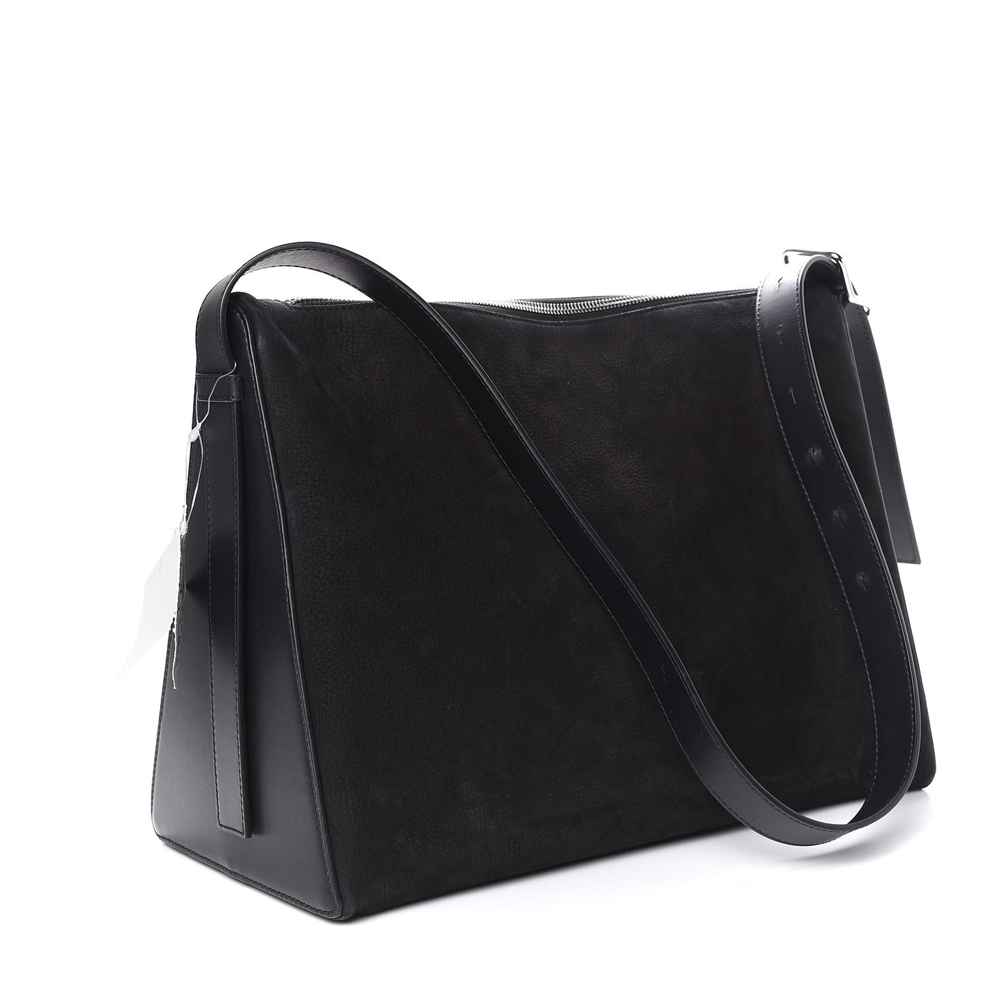 Nubuck Calfskin Berlingo Shoulder Bag Black