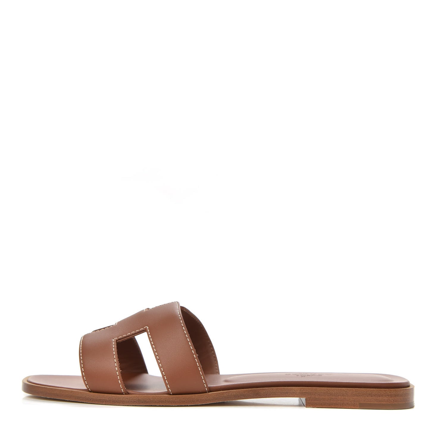 Box Calfskin Oran Sandals 37.5 Gold