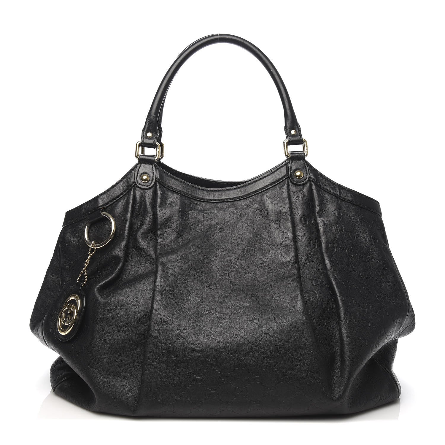 Gucci Guccissima Large Sukey Tote Black 1 of 16