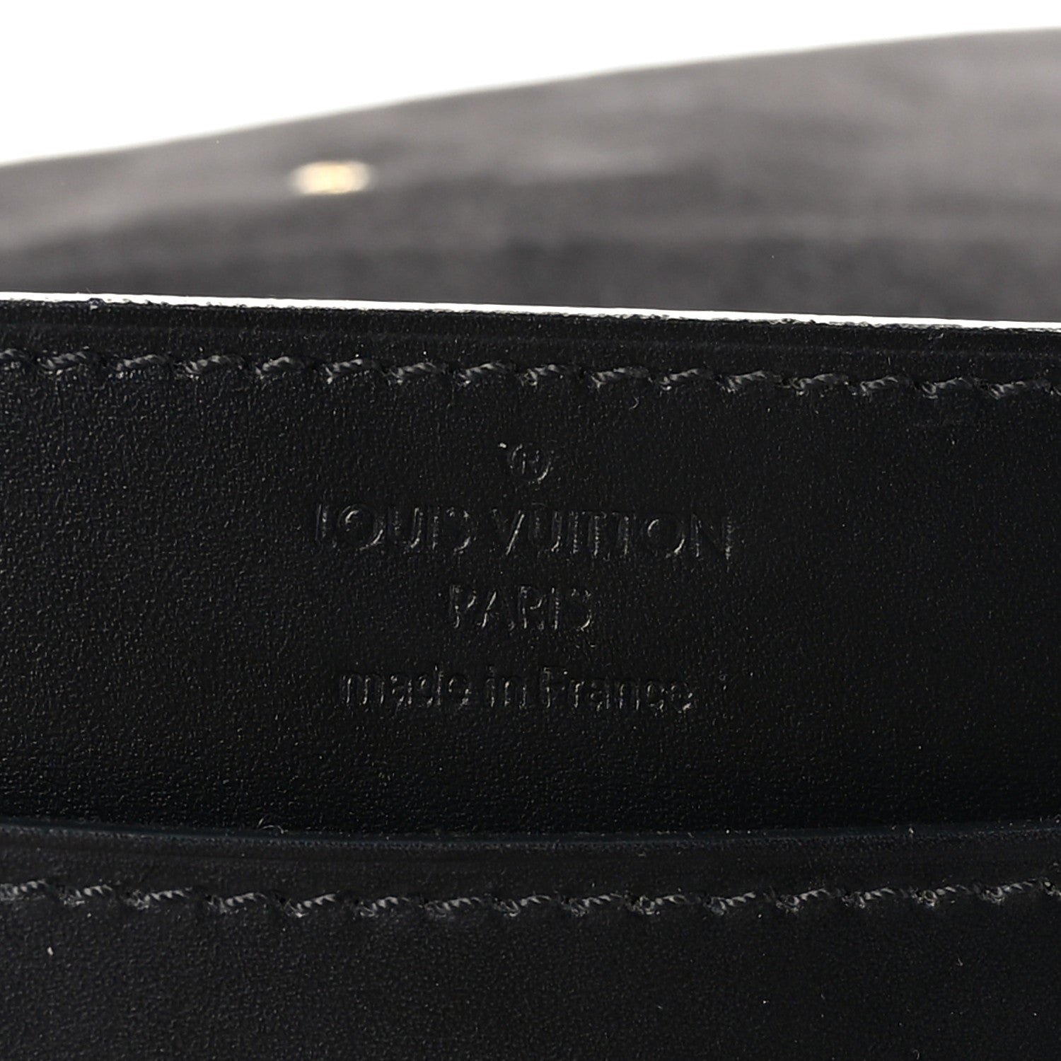 Louis Vuitton Calfskin Chain Louise MM Black 6 of 9