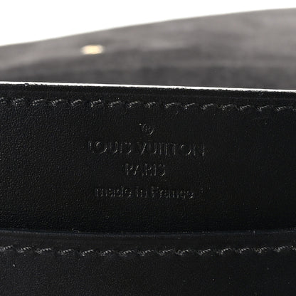 Louis Vuitton Calfskin Chain Louise MM Black 6 of 9