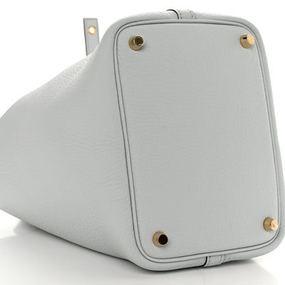 Hermes Taurillon Clemence Picotin Lock 18 PM Bleu Pale 9 of 11