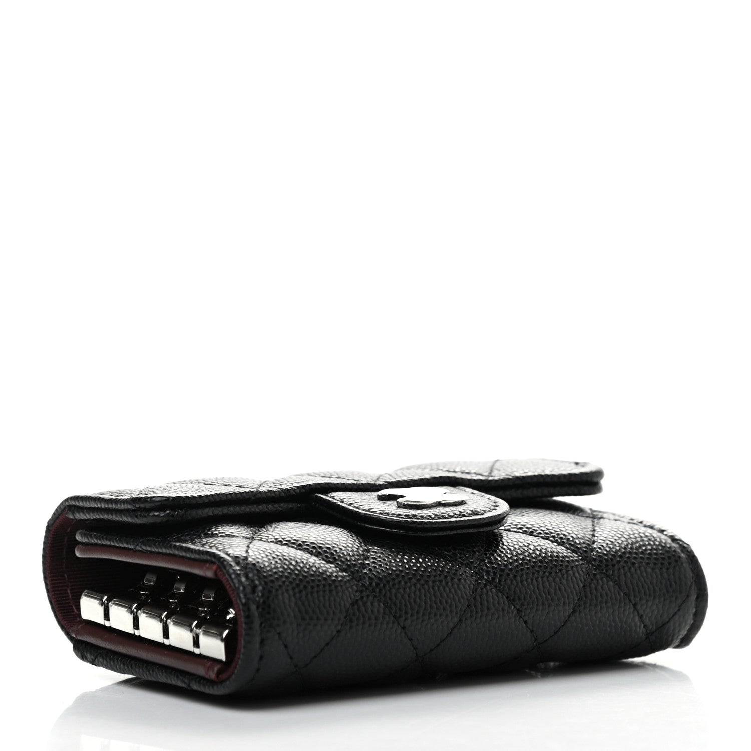 Chanel Caviar Quilted Classic 4 Key Holder Wallet Black 4 of 8