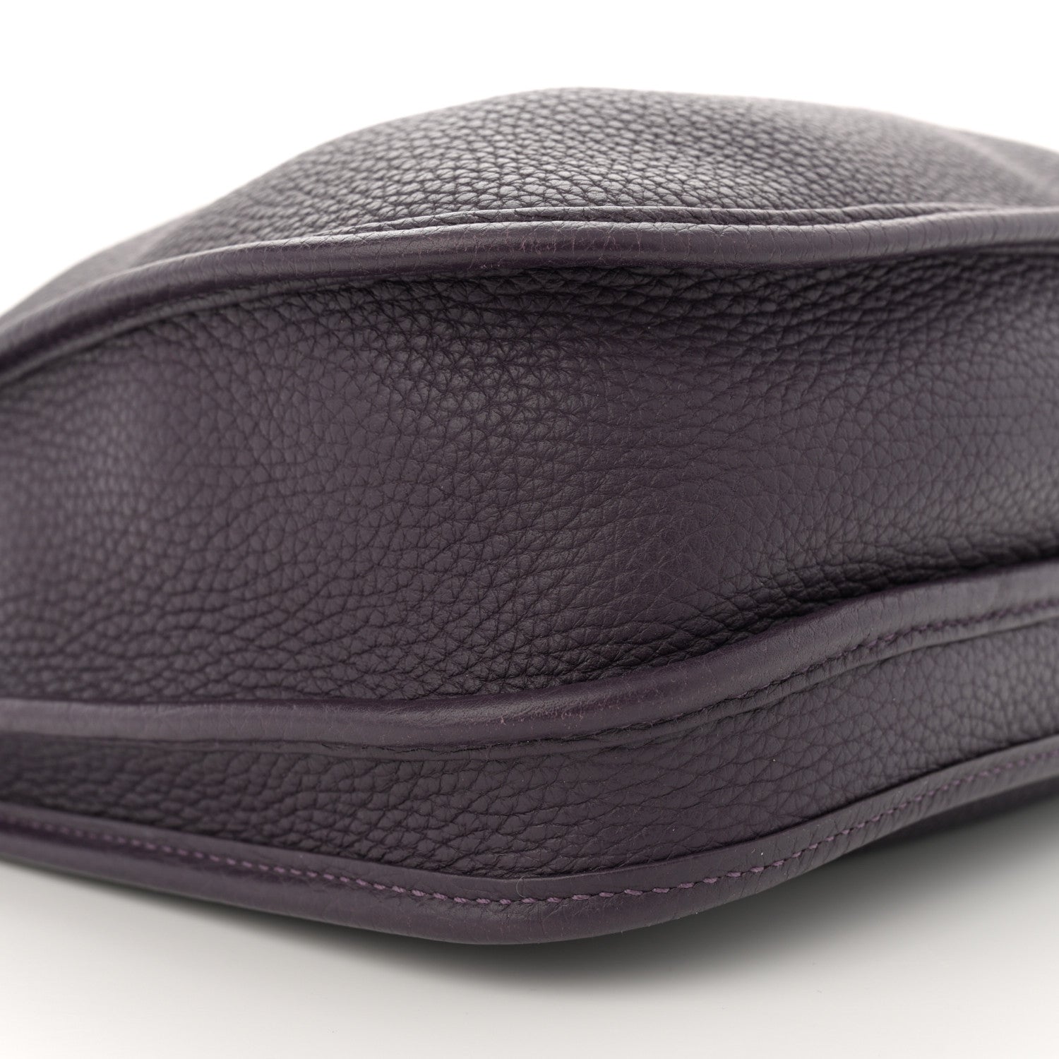 Hermes Taurillon Clemence Evelyne III PM Raisin 9 of 11