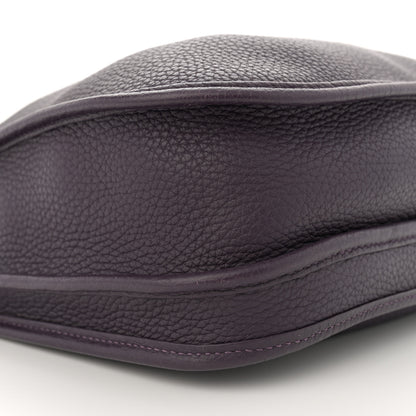 Hermes Taurillon Clemence Evelyne III PM Raisin 9 of 11