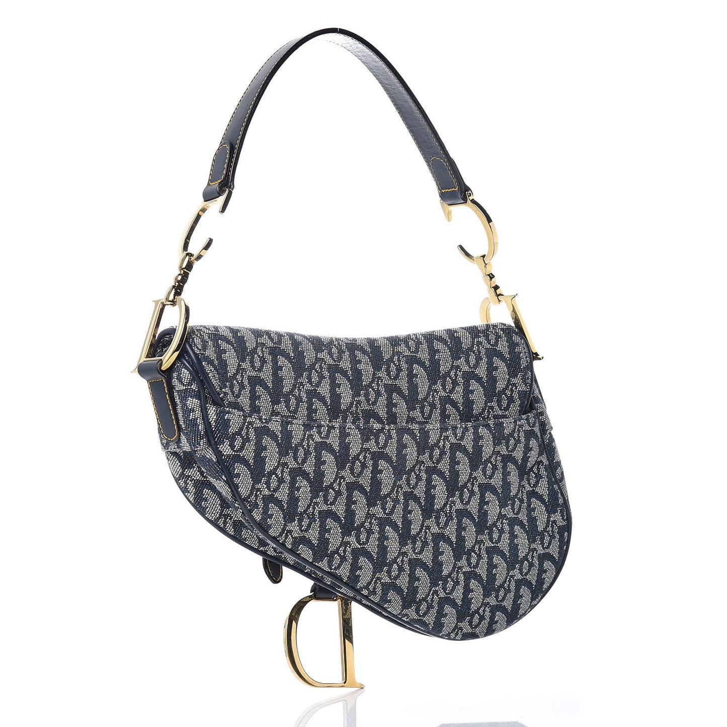Monogram Saddle Bag Blue