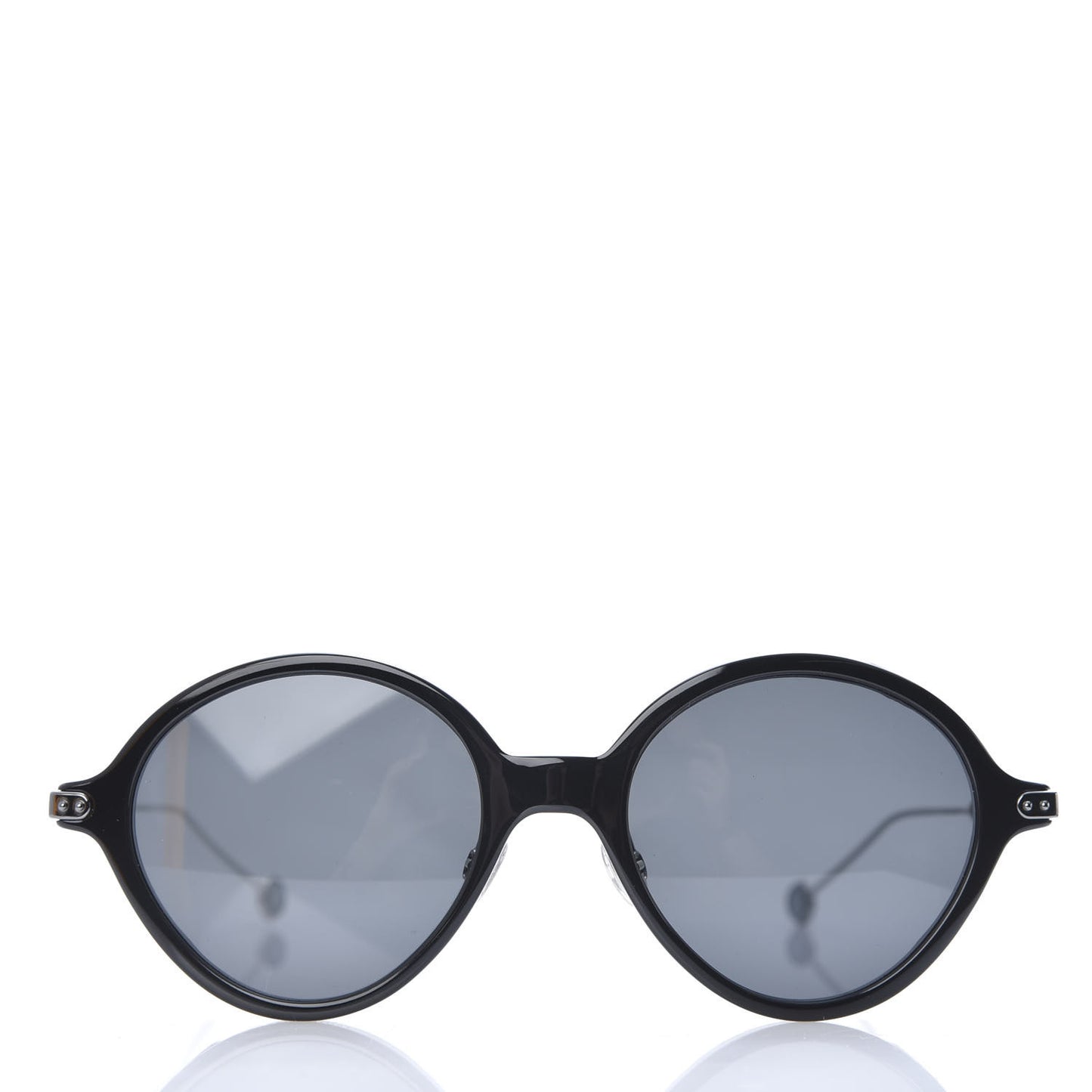 Acetate Umbrage Round Sunglasses Tortoise Black