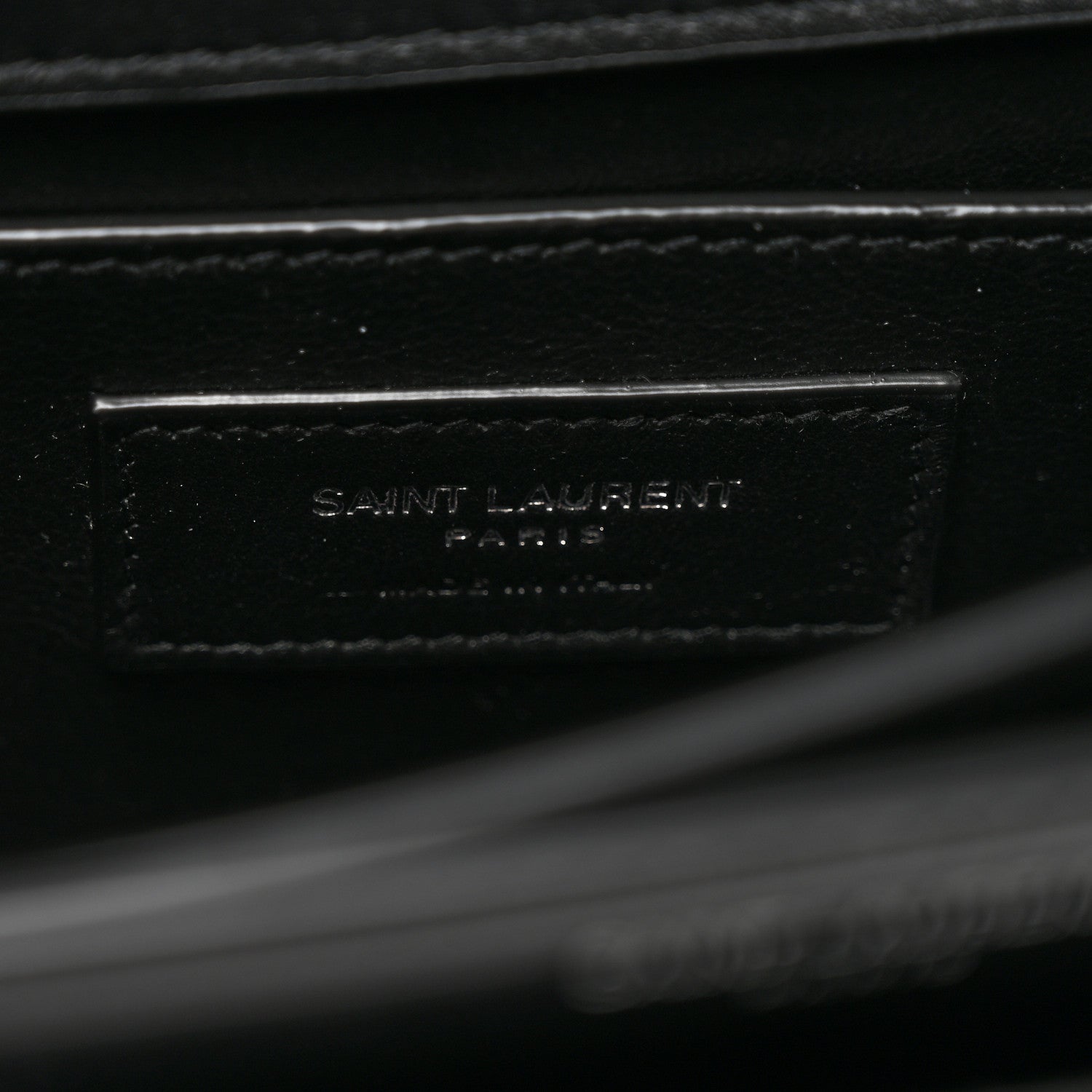 Saint Laurent Glazed Calfskin Medium Monogram Sunset Black 6 of 11