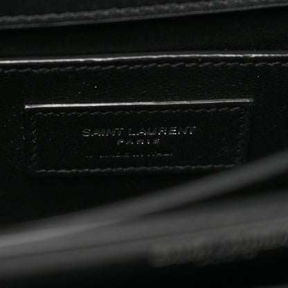 Saint Laurent Glazed Calfskin Medium Monogram Sunset Black 6 of 11