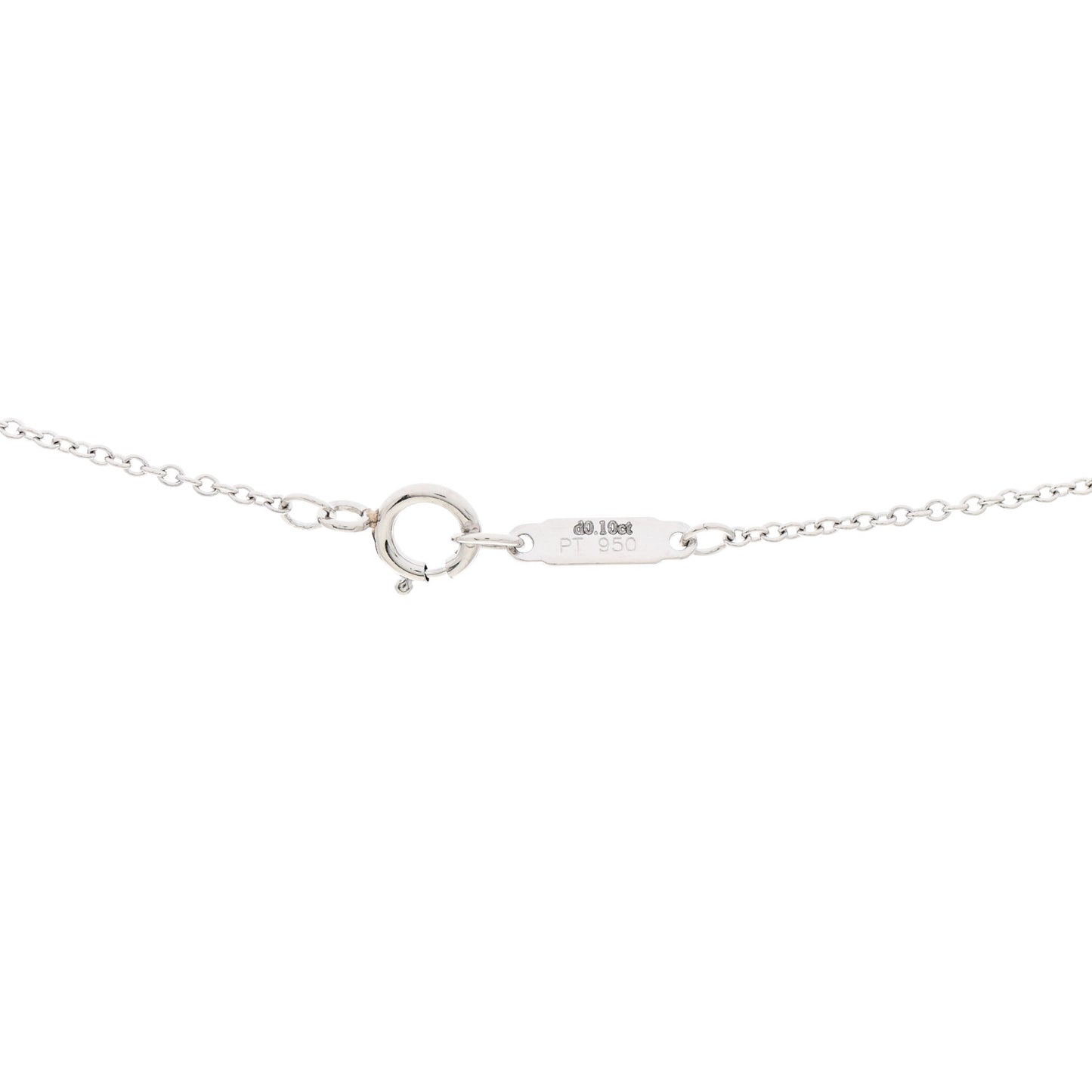 Platinum Diamond Pink Sapphire Cobblestone Pendant Necklace