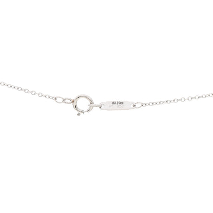 Tiffany Platinum Diamond Pink Sapphire Cobblestone Pendant Necklace 5 of 5