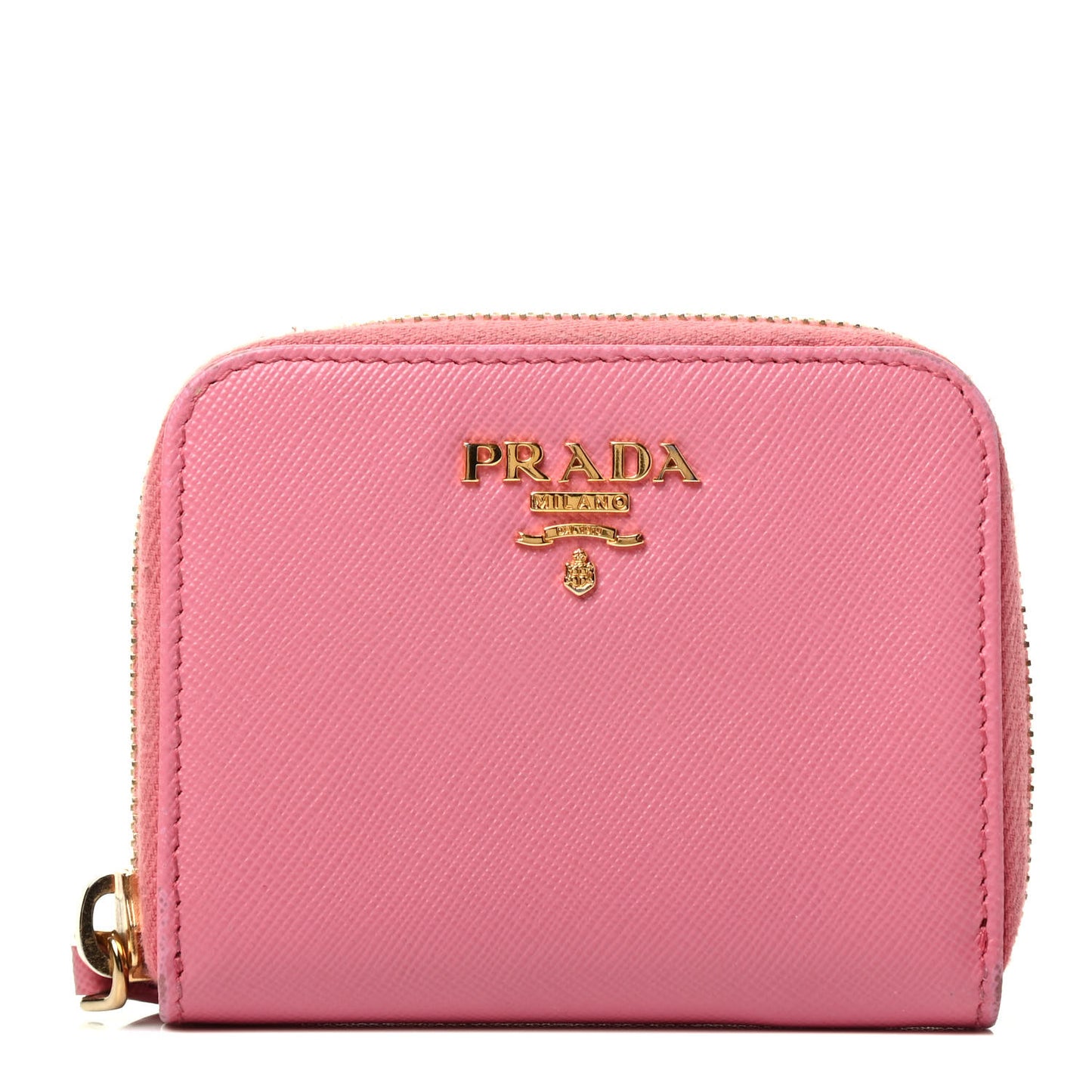 Saffiano Metal Zip Coin Purse Geranio