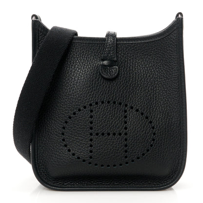 Hermes Taurillon Clemence Evelyne TPM Black 1 of 10