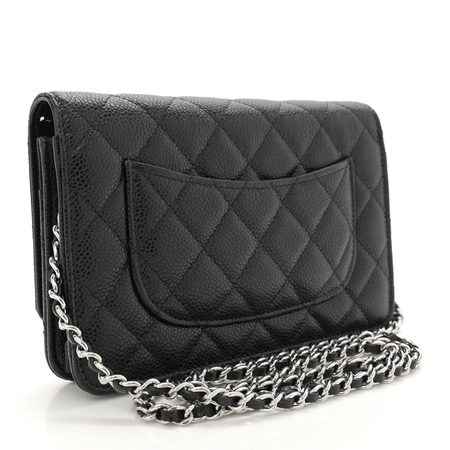 Chanel Caviar Quilted Wallet on Chain WOC Black 3 of 11
