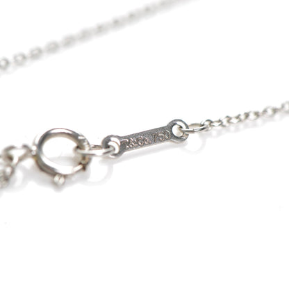 Tiffany 18K White Gold Diamond Kiss Pendant Necklace 6 of 6