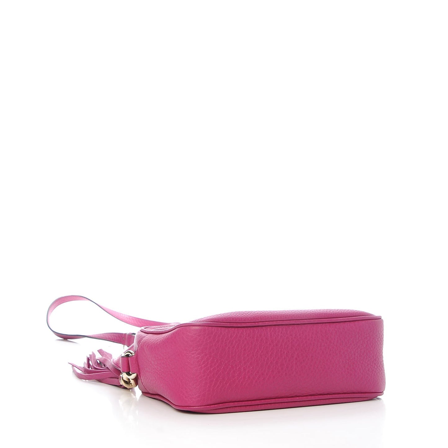 Pebbled Calfskin Small Soho Disco Bag Bright Bougainvillea