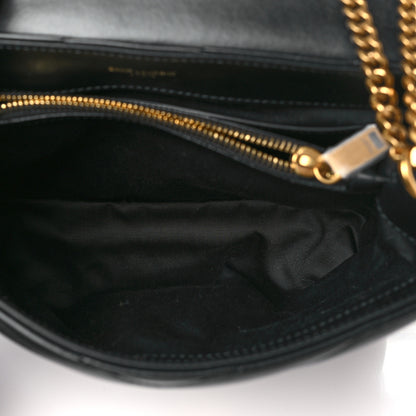 Saint Laurent Calfskin Y Quilted Monogram Small Loulou Chain Satchel Black 5 of 10