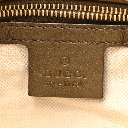 Gucci Monogram Lurex Small Heart Bit Charm Hobo Bronze 6 of 16