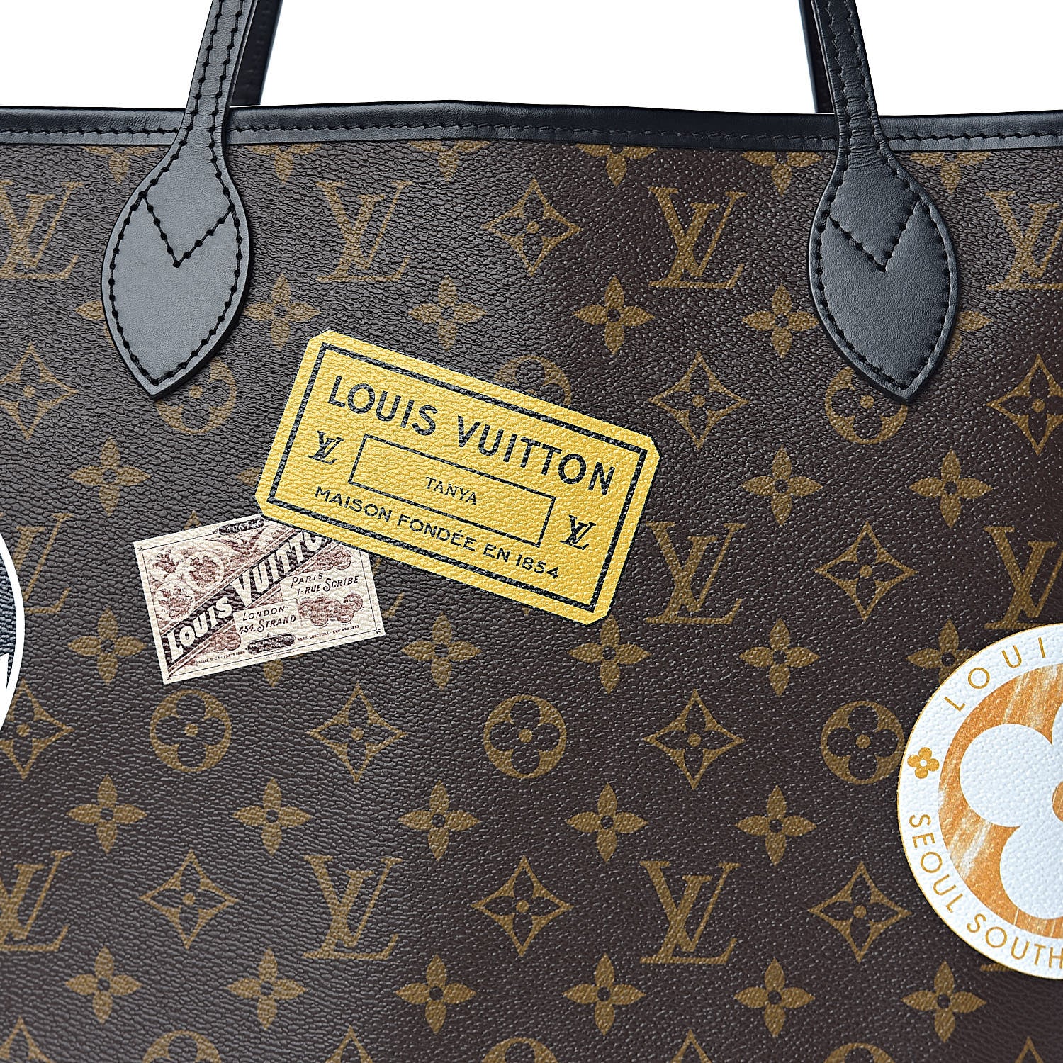 Louis Vuitton Monogram World Tour Neverfull MM 9 of 9