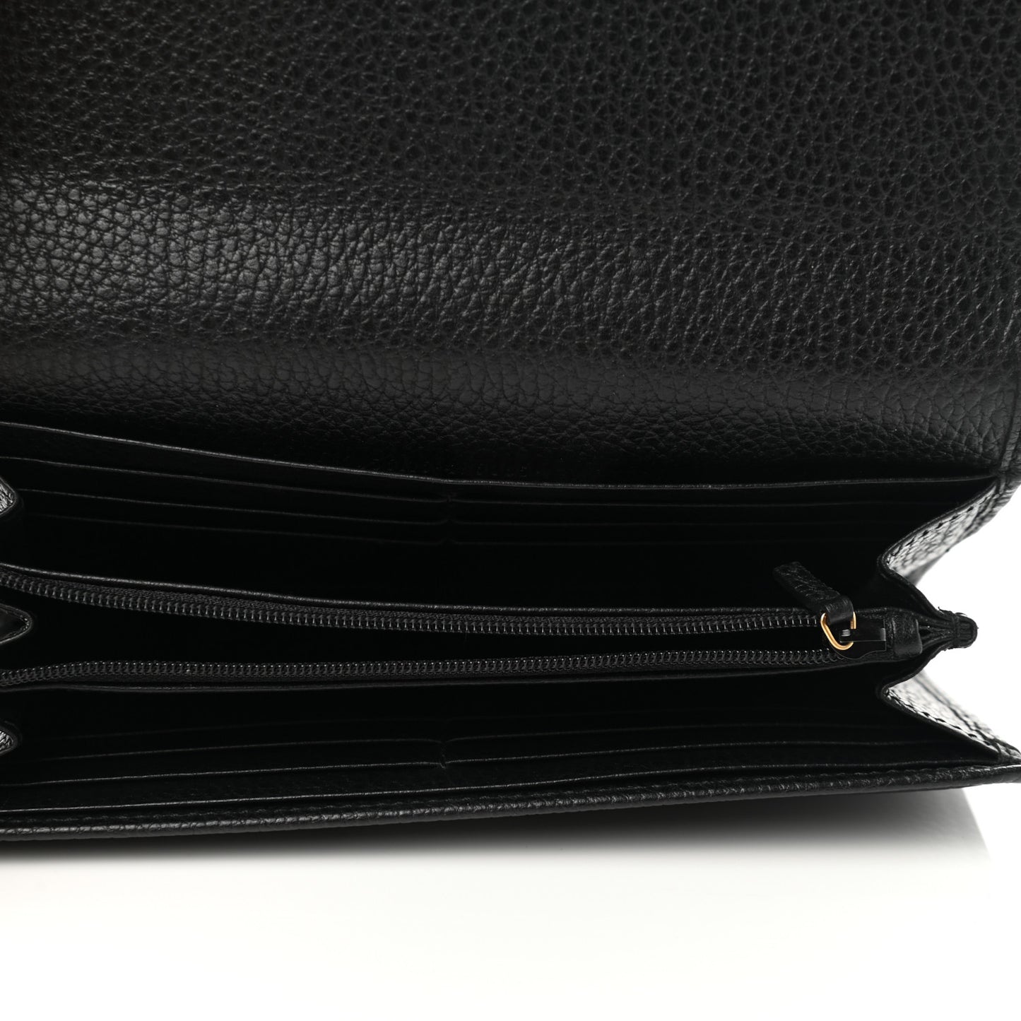 Dollar Calfskin GG Marmont Continental Wallet Black