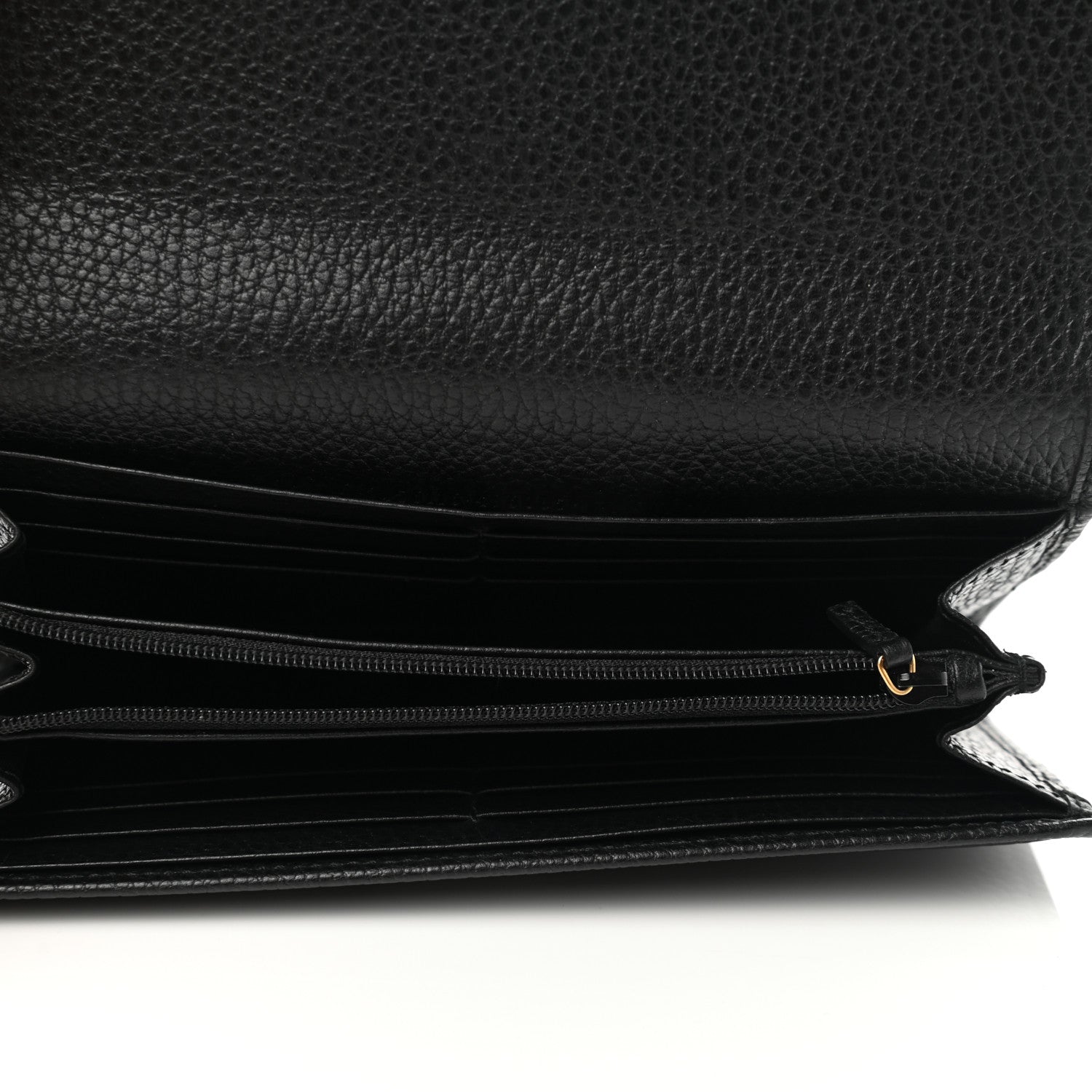 Gucci Dollar Calfskin GG Marmont Continental Wallet Black 5 of 7