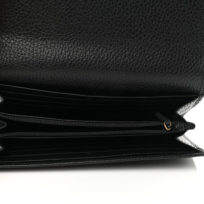 Gucci Dollar Calfskin GG Marmont Continental Wallet Black 5 of 7