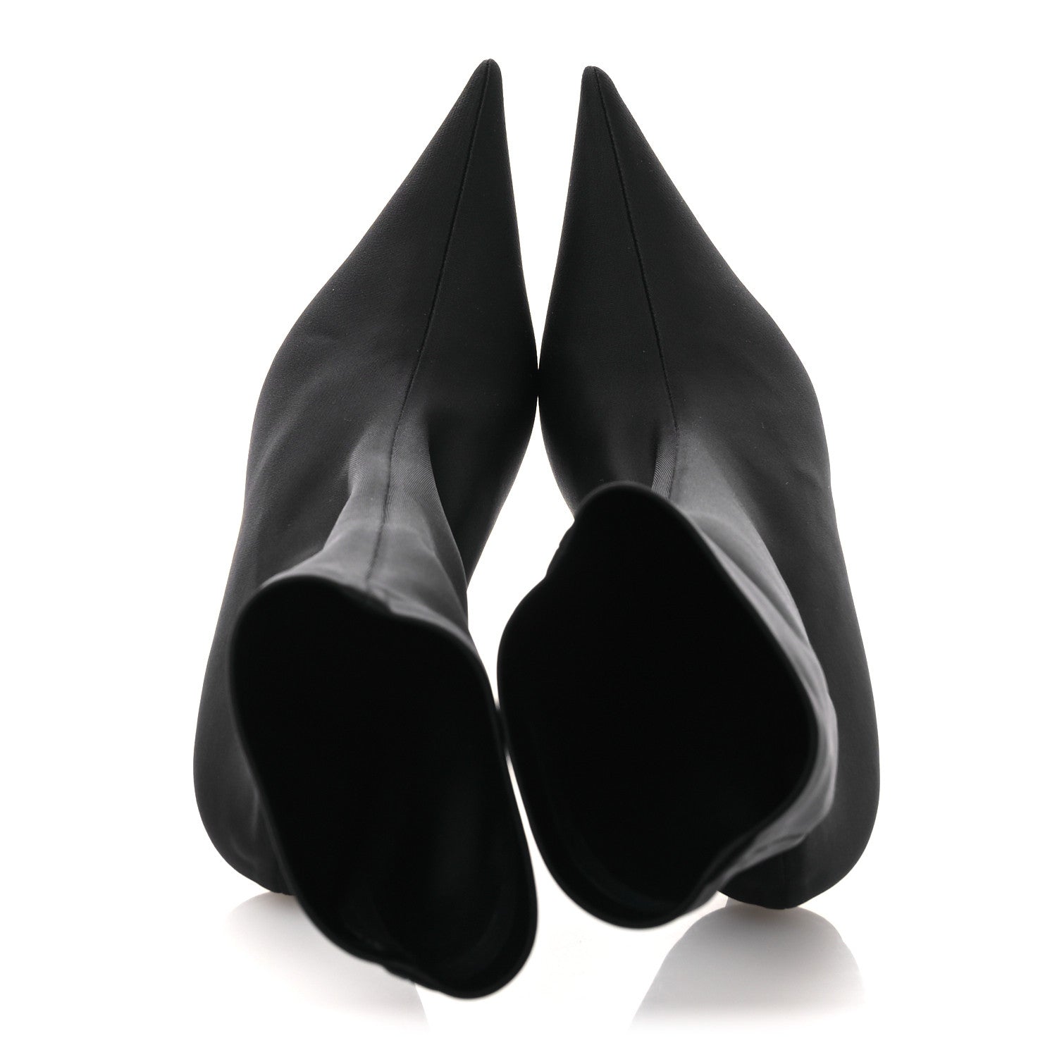 Balenciaga Jersey Crepe Extreme Pointed Toe Knife Booties 36 Black 2 of 9