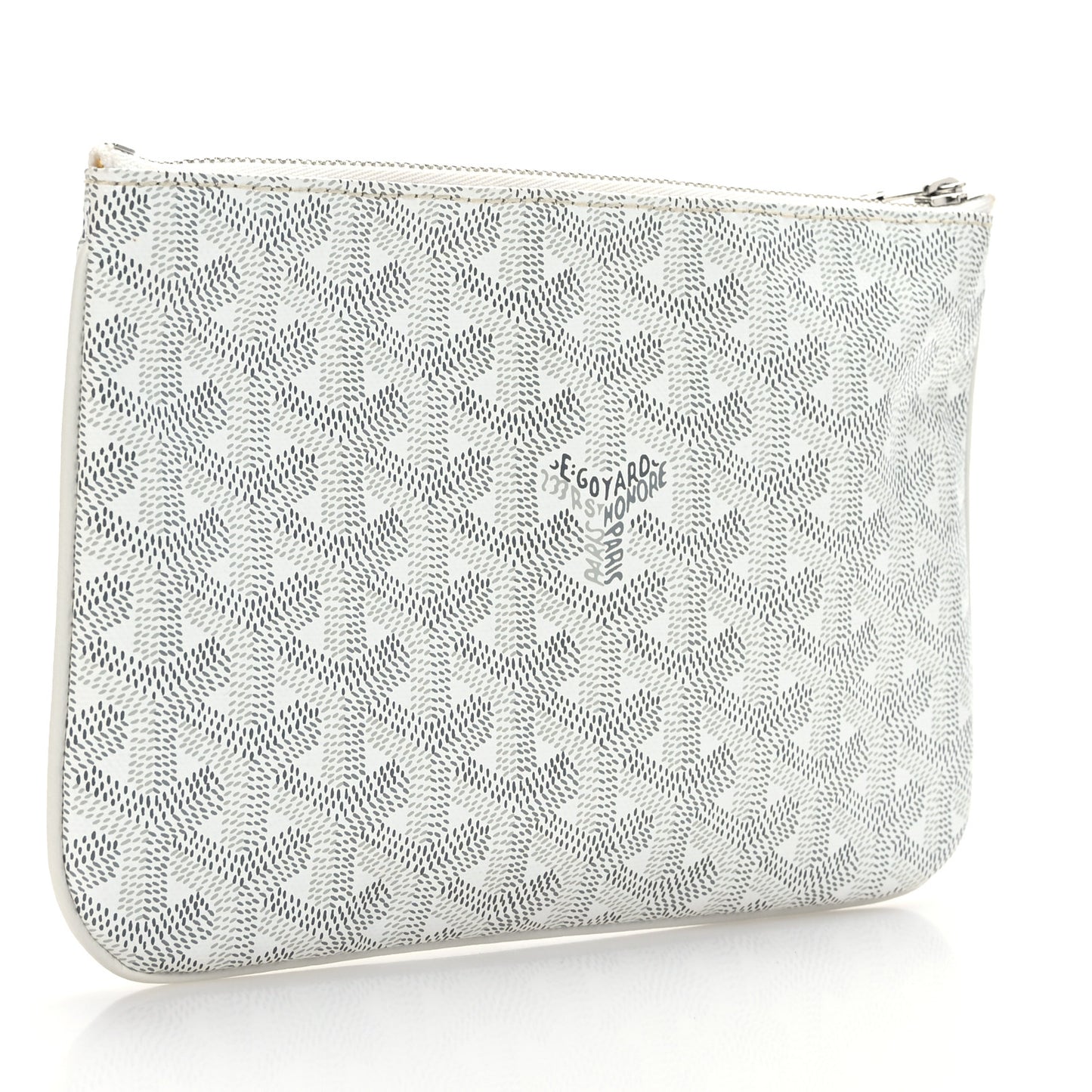 Goyardine Senat Pochette PM White