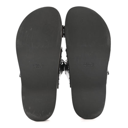 Hermes Calfskin Womens Kos Clog 39 Black 6 of 10