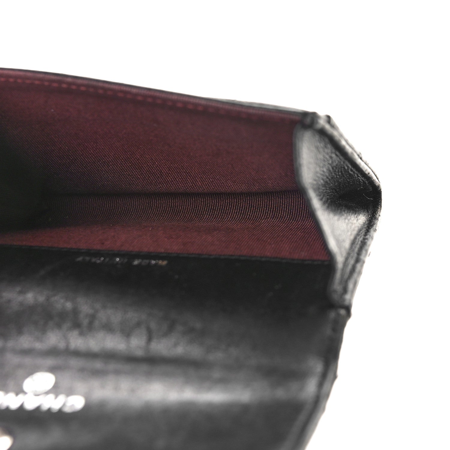 Chanel Lambskin Quilted Flap Card Holder Wallet Black 5 of 14