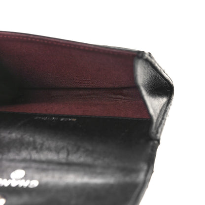 Chanel Lambskin Quilted Flap Card Holder Wallet Black 5 of 14
