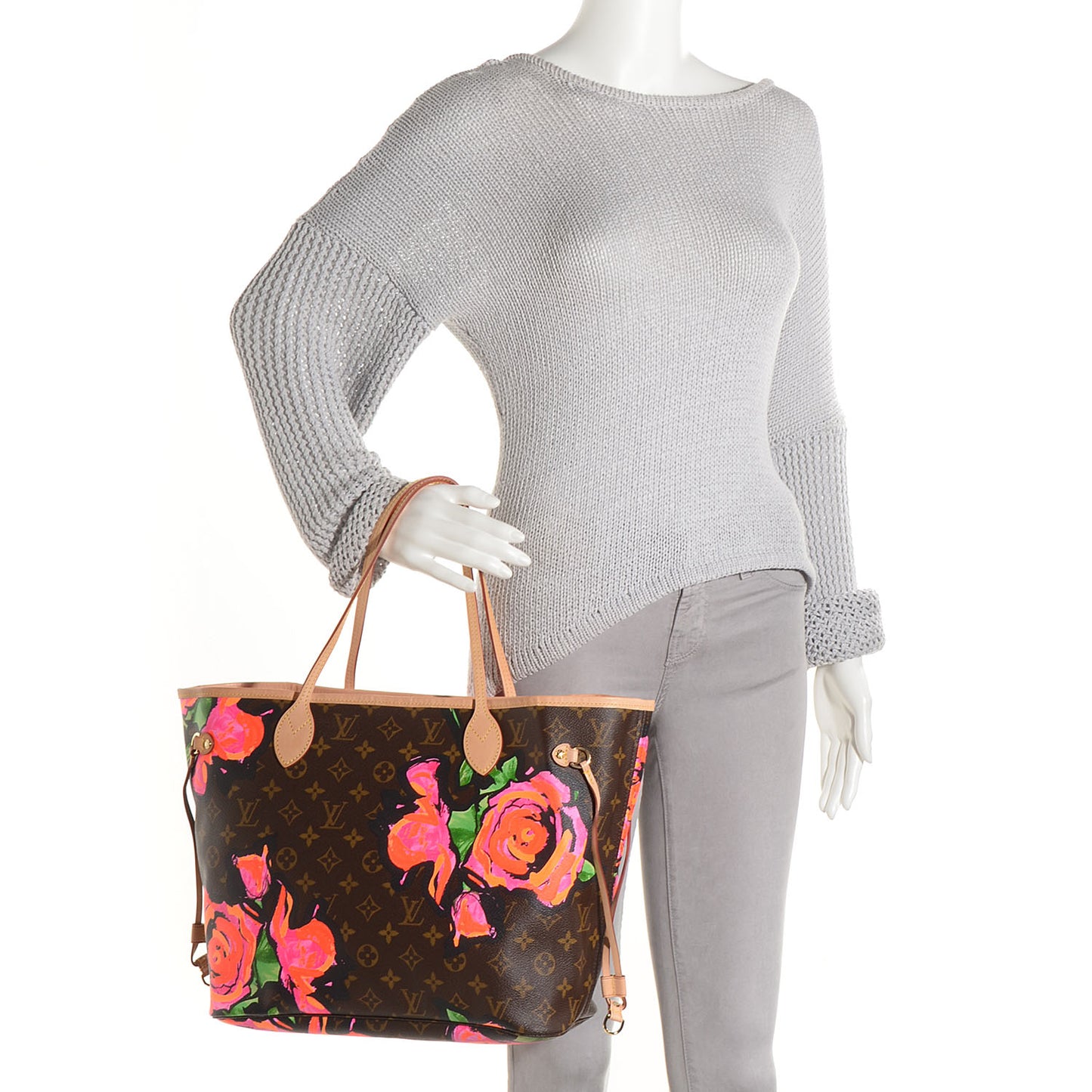 Monogram Roses Neverfull MM