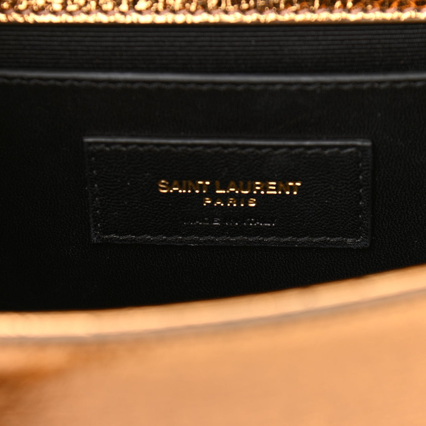 Metallic Calfskin Small Classic Monogram Kate Satchel Bronze