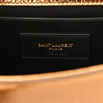 Saint Laurent Metallic Calfskin Small Classic Monogram Kate Satchel Bronze 6 of 10