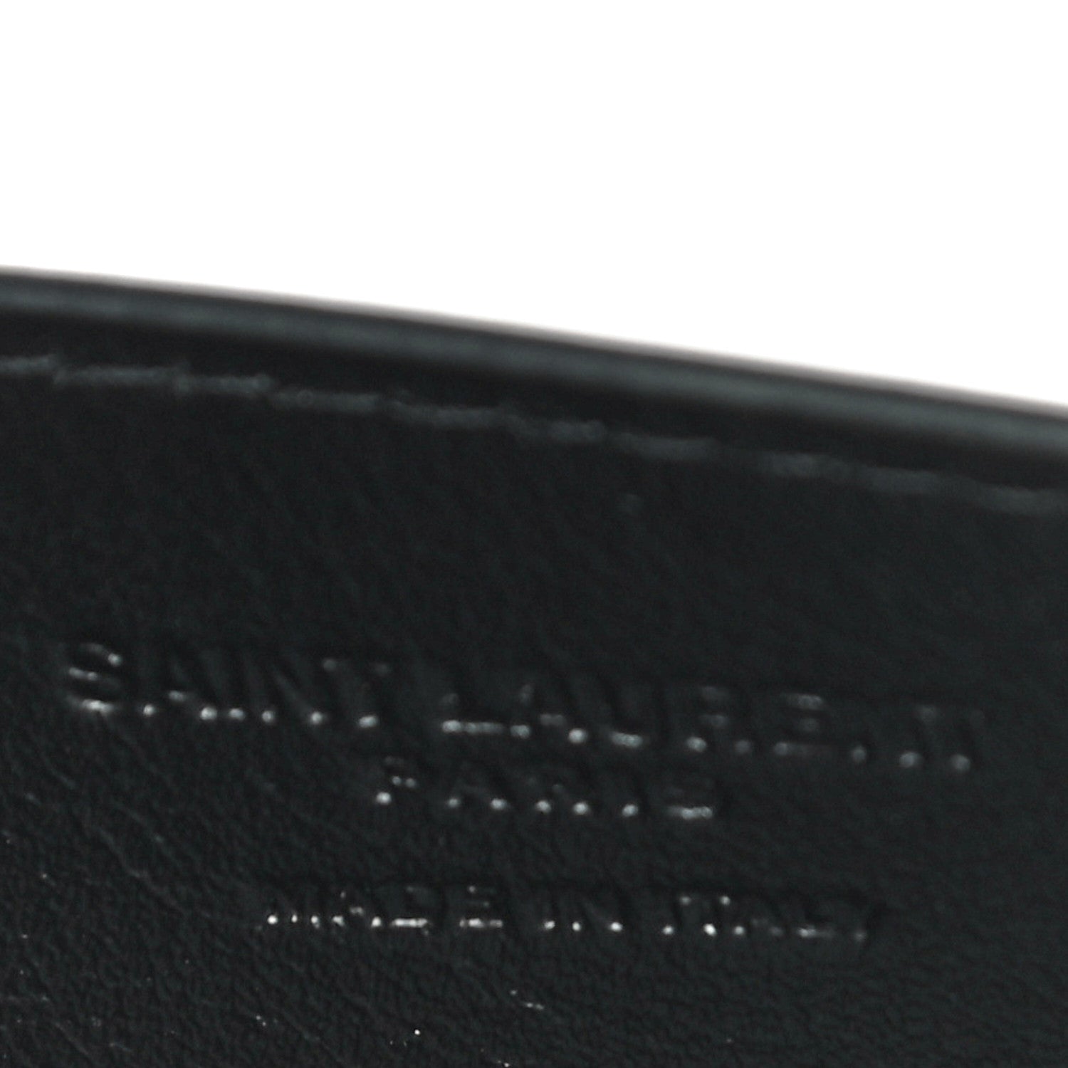 Saint Laurent Calfskin 5 Fragments Zip Pouch Card Holder Black 11 of 12