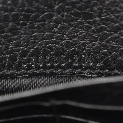 Gucci Dollar Calfskin GG Supreme Monogram Petite GG Marmont Wallet Chain Bag Black Beige Ebony 7 of 11