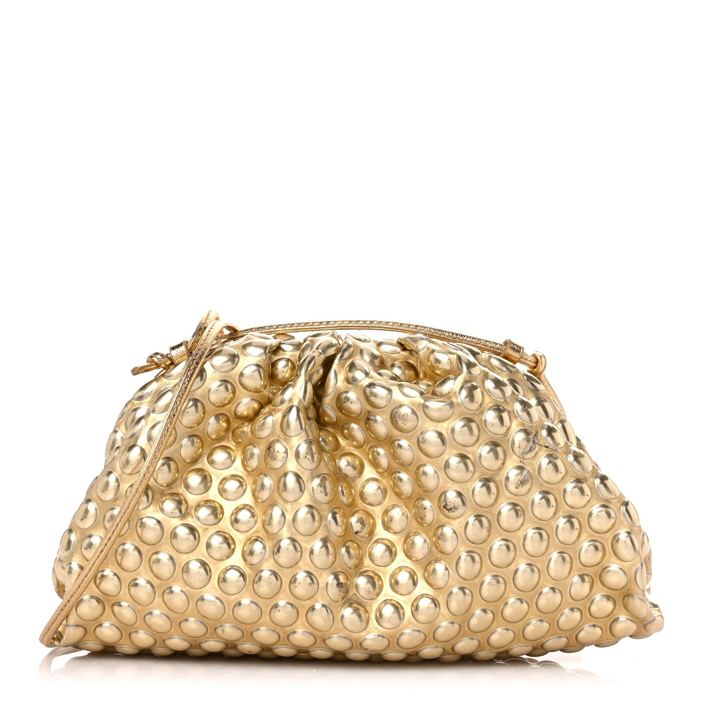 Metallic Fabric Bubble Wrap The Mini Pouch Gold