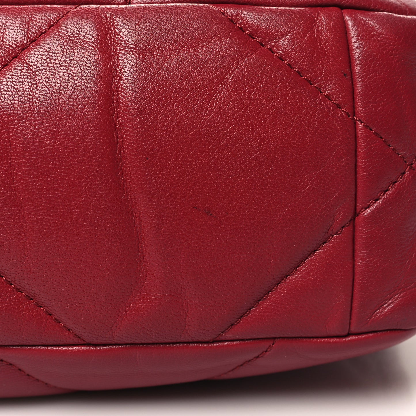 Goatskin Quilted Medium Chanel 19 Flap Red