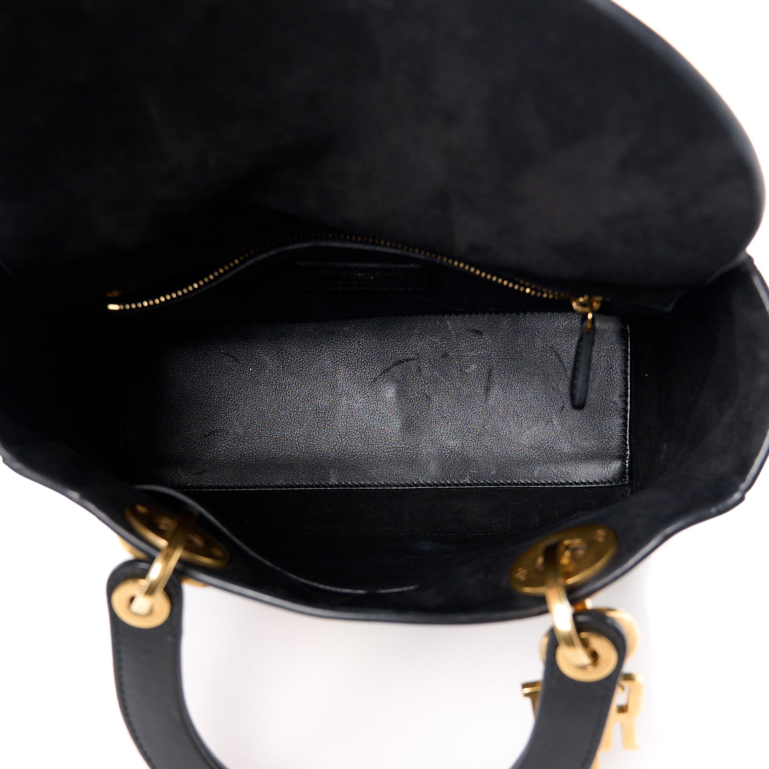 Christian Dior Calfskin Hand Painted Tarot Card Judgement Medium Lady Dior Black 5 of 10