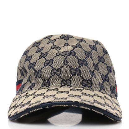 Gucci Monogram Web Baseball Hat L Beige Blue 2 of 8